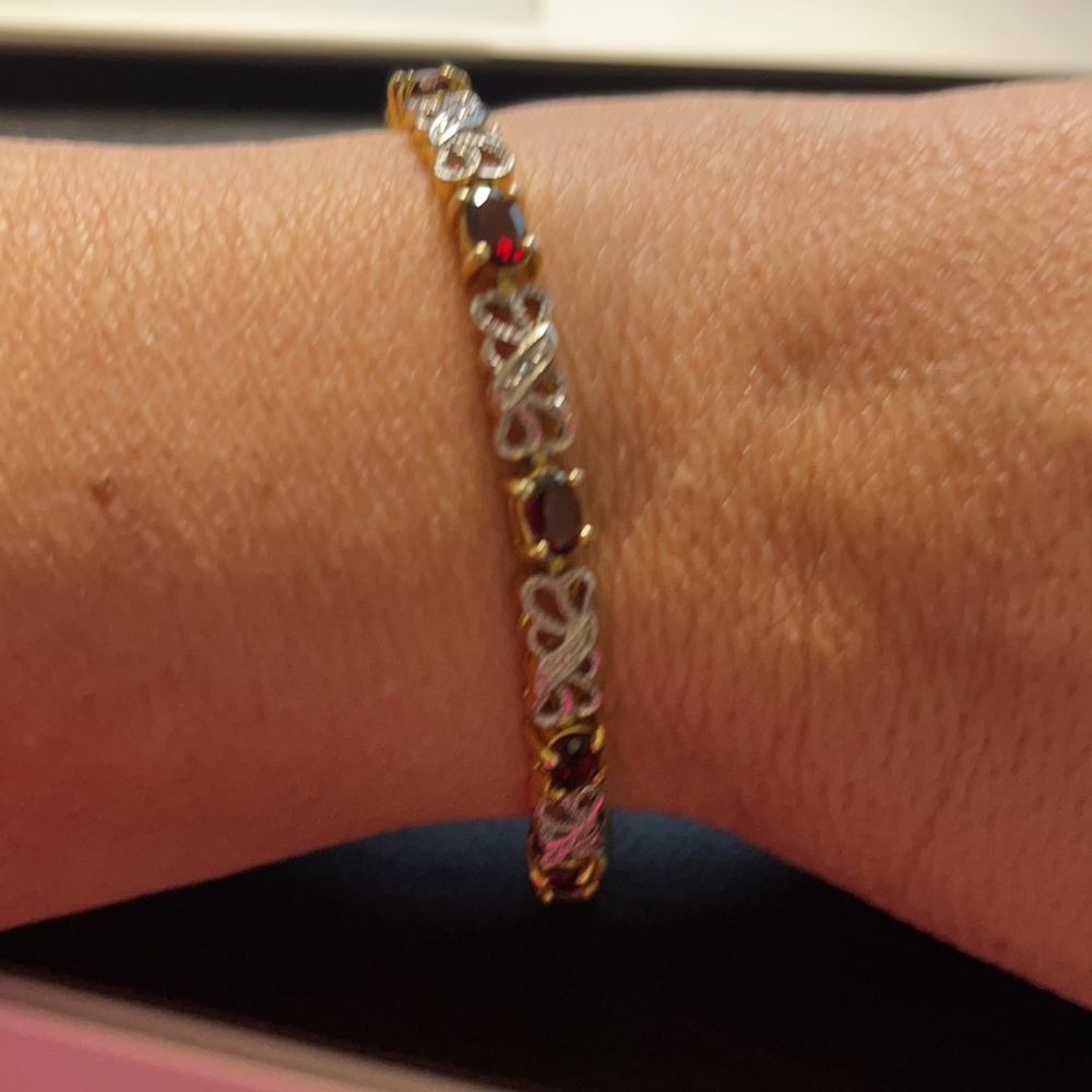 Bracelet stamped 925 but gold in color